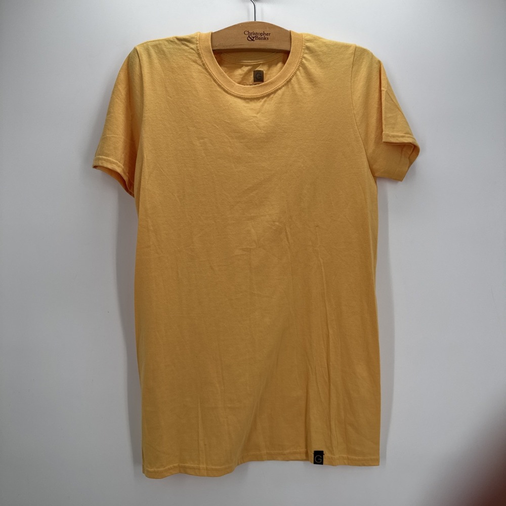 Goldtoe Unisex Adult Pocket T-Shirt Size S 100% Cotton Crew Neck Short Sleeve